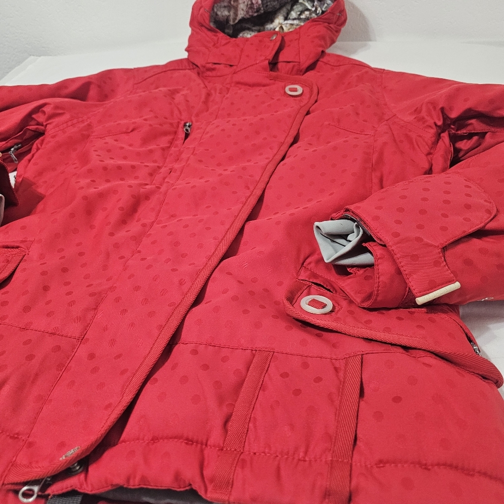 686 Red Snowboard Ski Jacket ACC Waterproof Hooded Women’s - Picture 2 of 9
